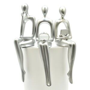 Adam & Friends Home Decor Shelf Sitters, Thinker, Fortune Teller, Reader